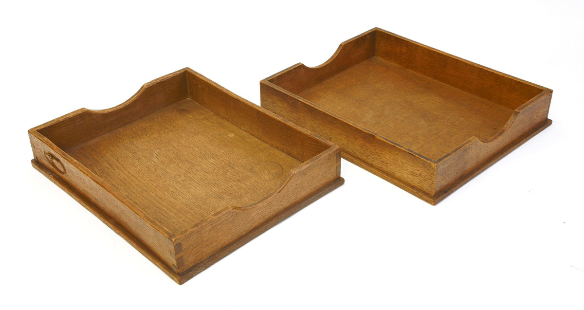 Robert 'Mouseman' Thompson oak trays