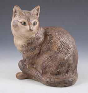 Poole Pottery stoneware model of a cat